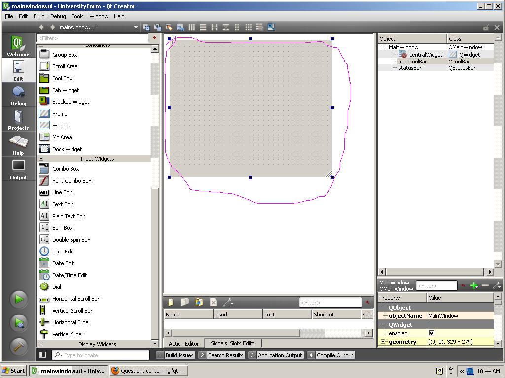 user interface qt creator how to maximize the widget screen