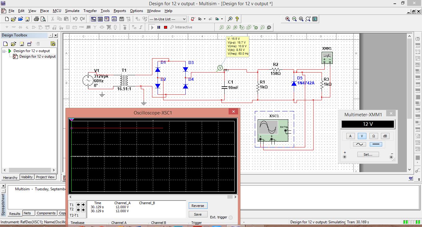 circuit design Combining two power supply with different outputs into