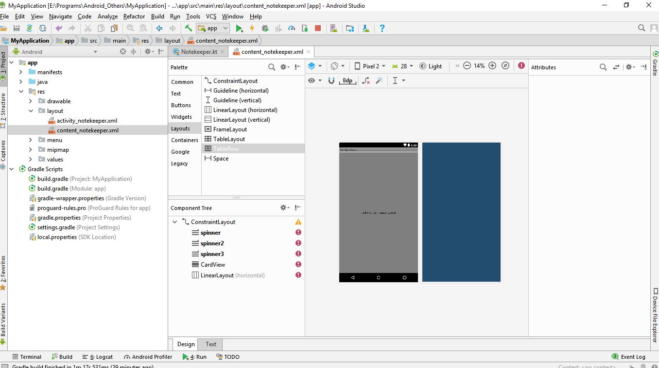 Android Studio Design View Not Showing AsriPortal