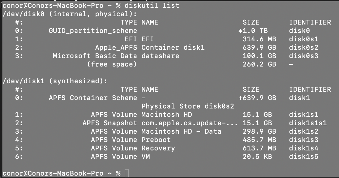 disk utility Cannot recover space after deleting Windows partition in
