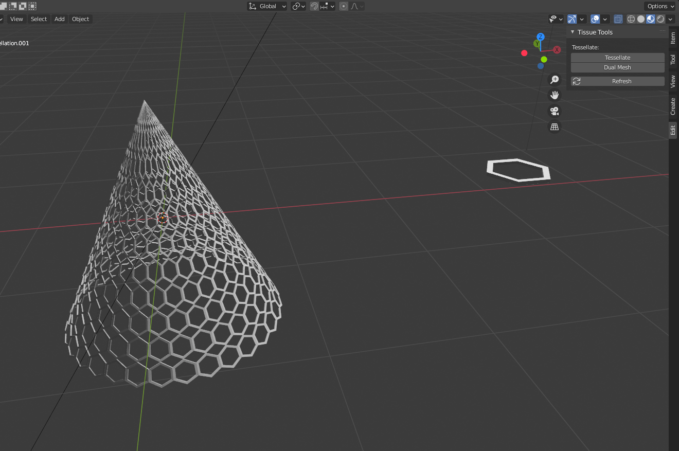 modeling How can I make a hexagonal cone? Blender Stack Exchange