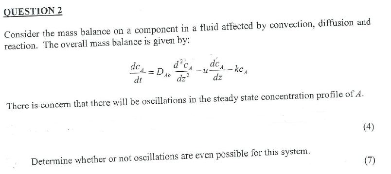 partial differential equations PDE oscillation problem