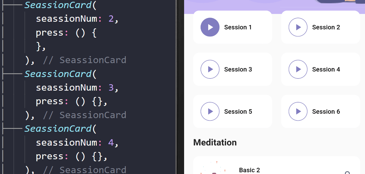 How Can I Play Different Videos For Each Different Seassioncard In Flutter Stack Overflow