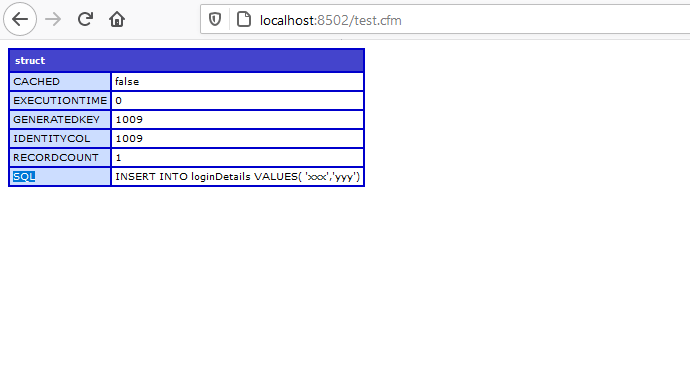 coldfusion Missing GENERATEDKEY from Query Result Stack Overflow