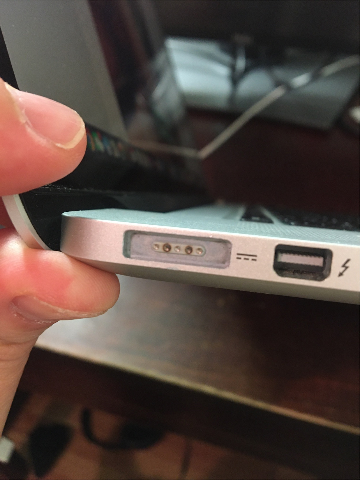 macbook pro How to fix/clean burnt MagSafe 2 connection Ask Different