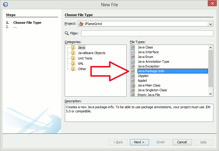 how to create packageinfo.java file in netbeans? Stack Overflow