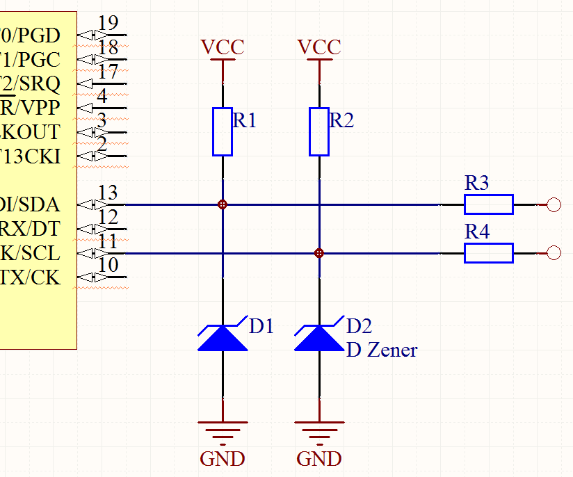 Electronic Why is a resistor needed in zener protection