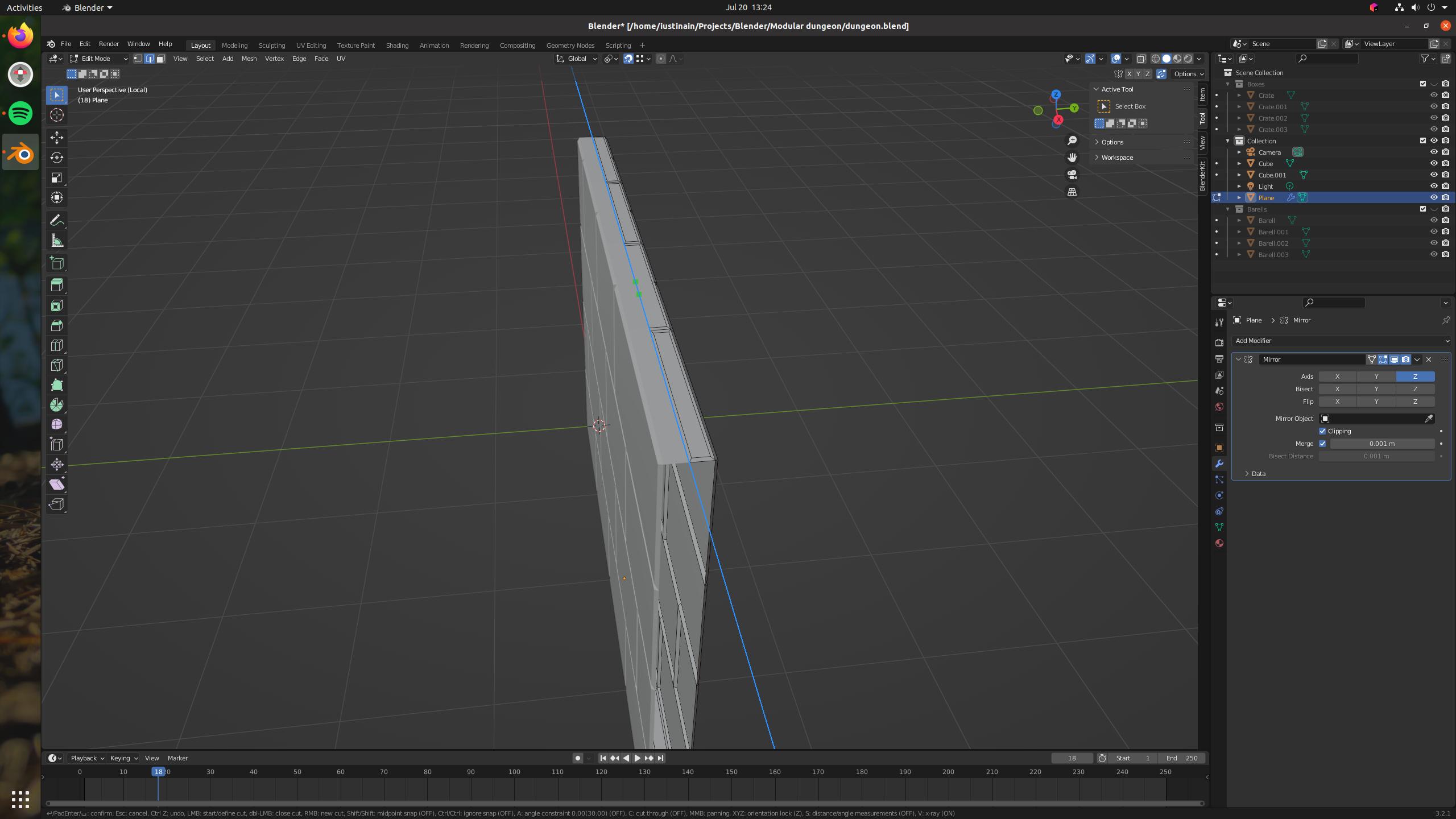 modeling Knife cut through not working Blender Stack Exchange