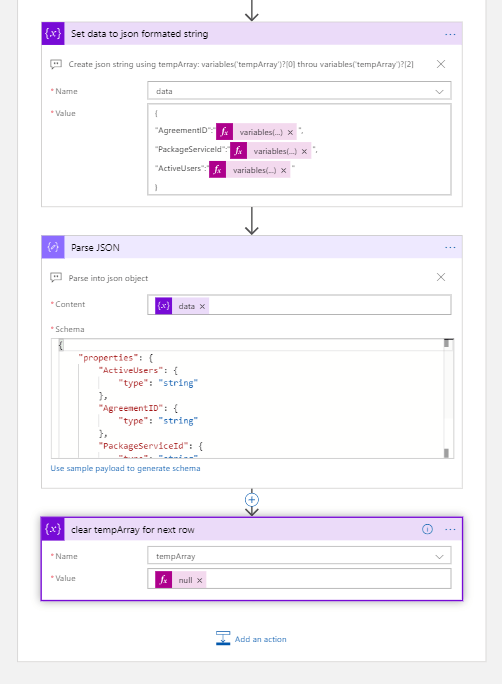 How to convert CSV to JSON using template via Azure Logic App Stack