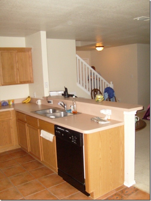 drywall What's the deal with halfwalls behind the kitchen
