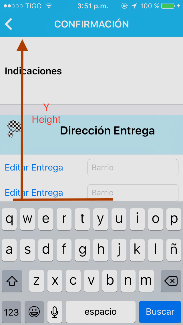 ios Height from keyboard to navigationbar Stack Overflow