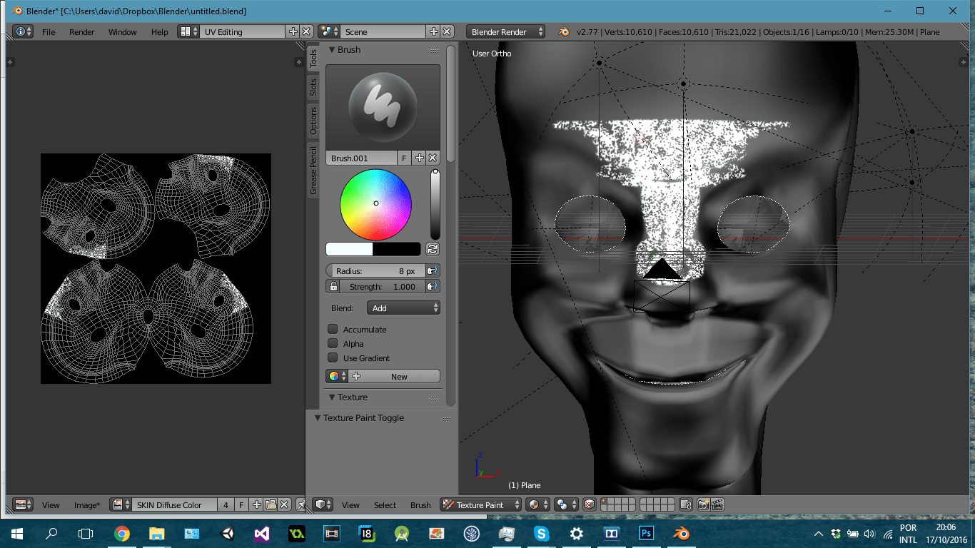 Painting with weird noise Blender Stack Exchange