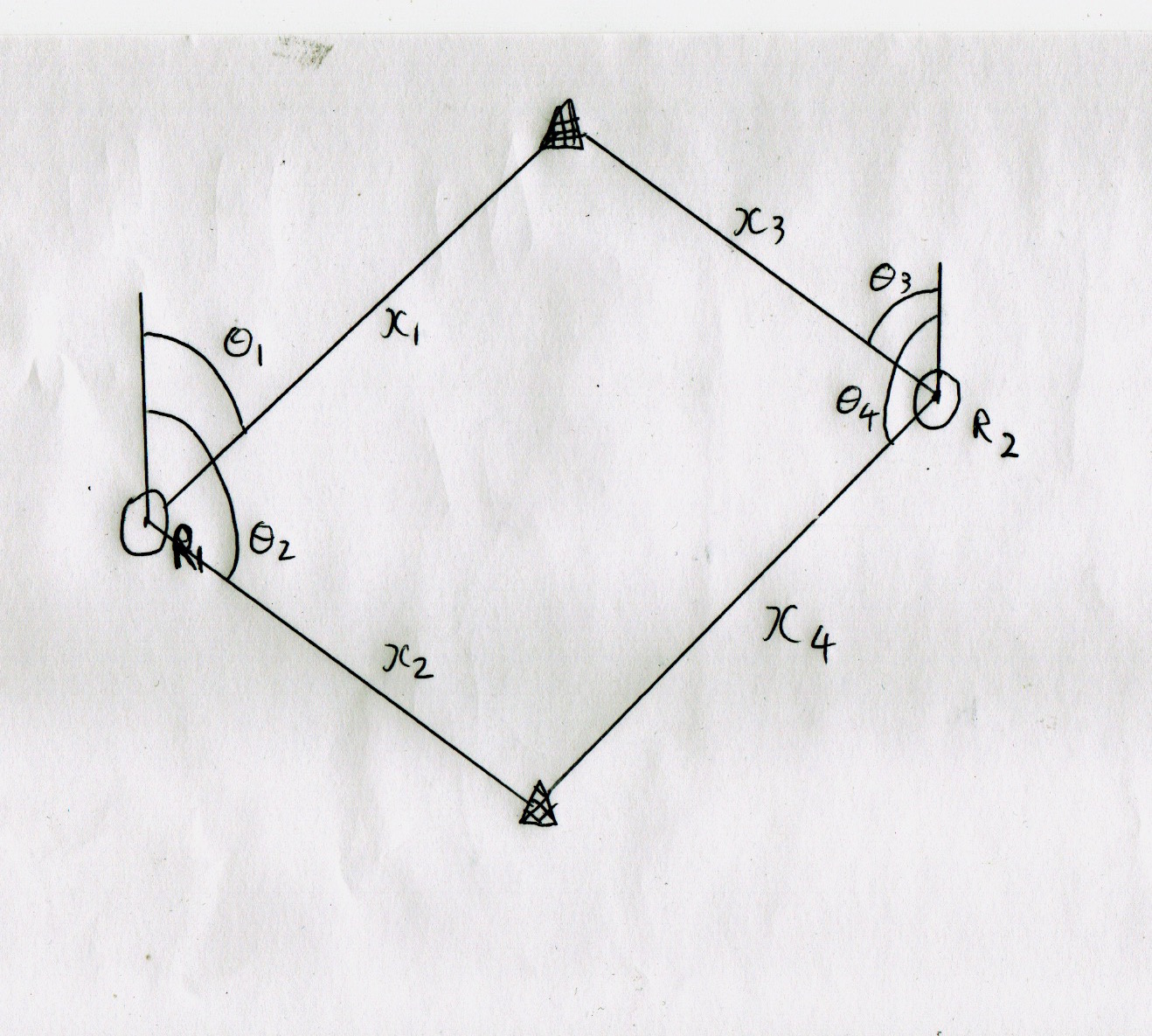 localization Distance calculation with two robots and two obstacles
