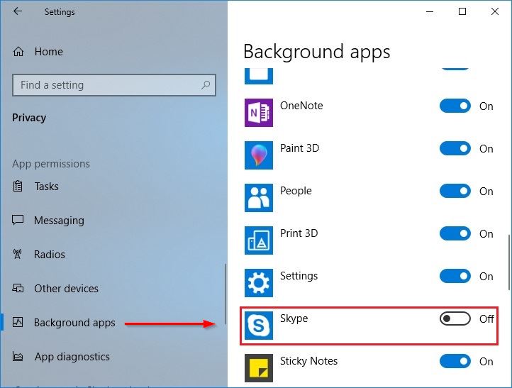 How to stop Skype from starting automatically when booting