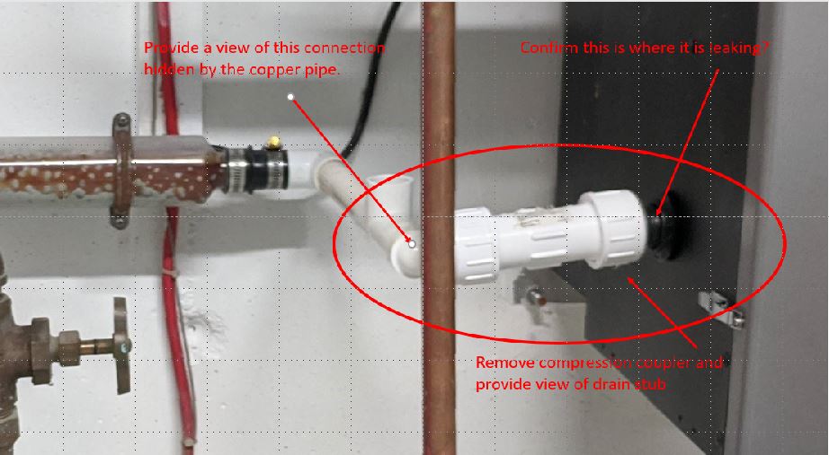 3/4" compression coupling leaking for alpine burnham U.S. boiler Home