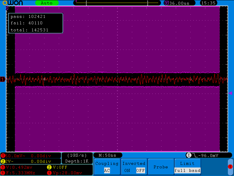 oscilloscope Reducing power supply ripple for GSM modem