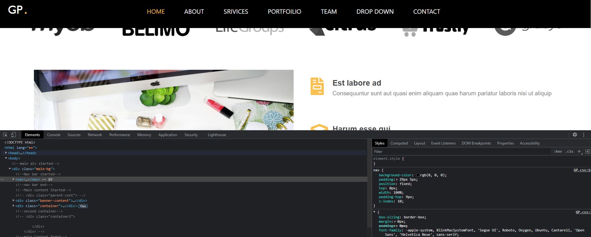 html Images with grayscale filter overlapping navbar when scrolling Stack Overflow