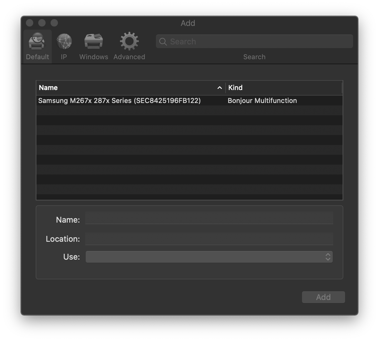 mac osx Bonjour multifunction not recognized Server Fault