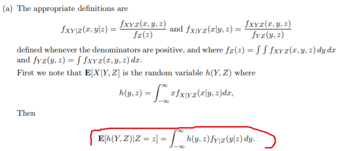 probability Conditional Expectation Tower Property proof exercise