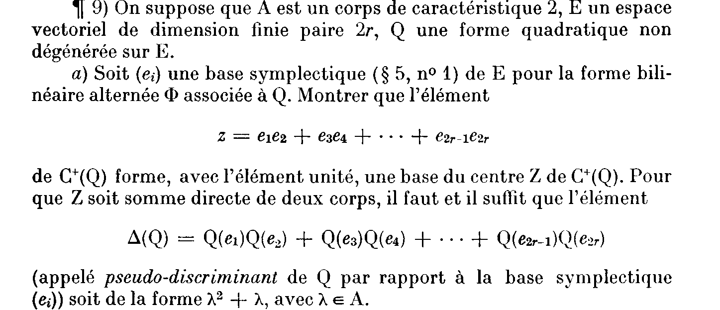 Meaning Of Pseudo Discriminant A Quadratic Form Mathematics Stack Exchange