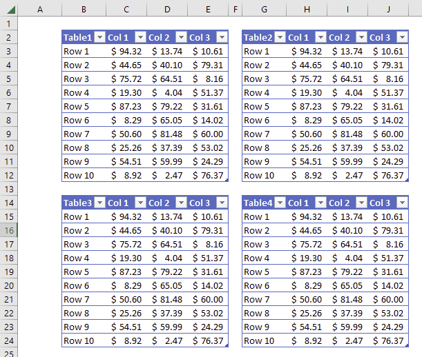 How to rename an Excel table with VBA when I don´t know its name using