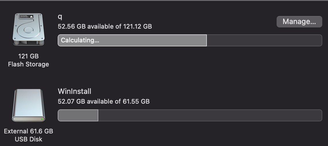 backup Bootcamps Assistant Says There Is Not Enough Storage Space (39