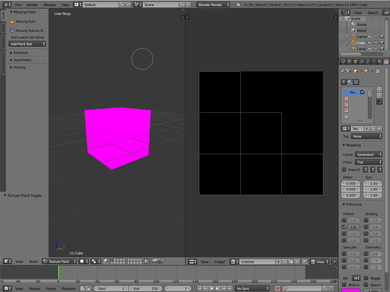 texturing Texture painting turns pink Blender Stack Exchange