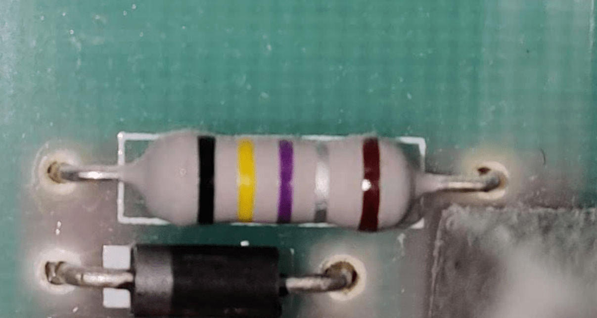 Electronic Resistor with first band in color black Valuable Tech Notes