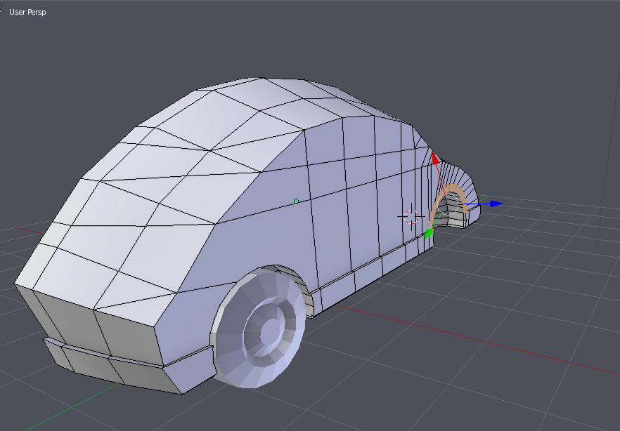bezier curves Modeling a car wheel arc Move vertex to form an arc