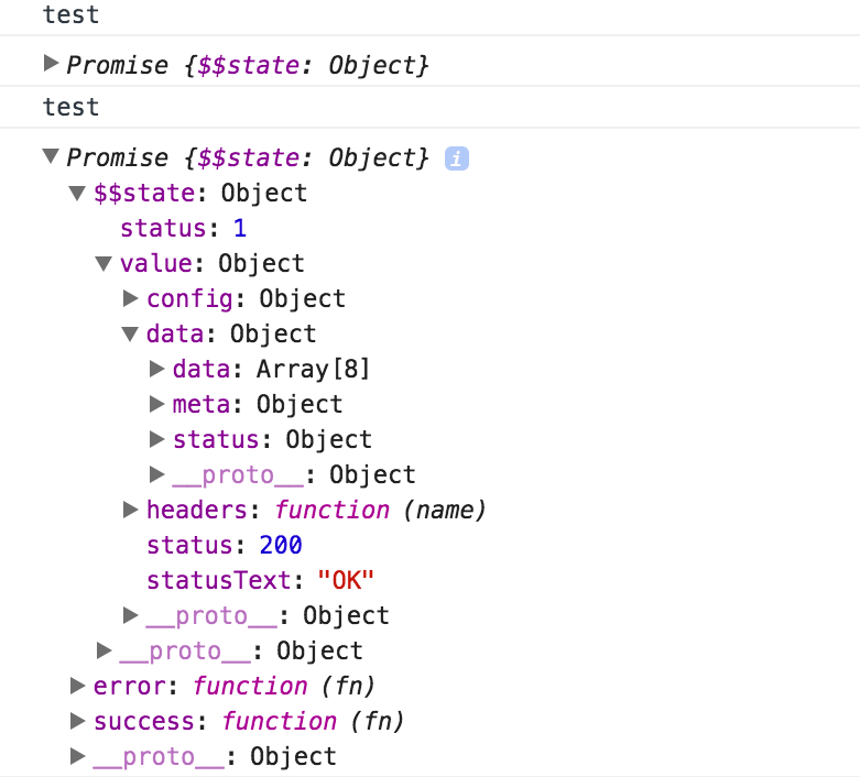 angularjs Angular JS 1.X Access Resolved Promise Objects values