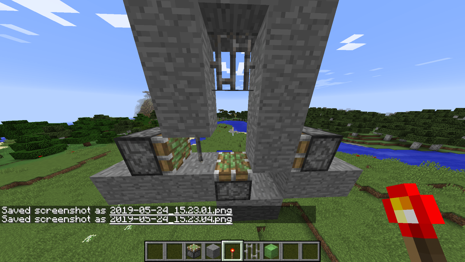 minecraft java edition minecraft redstone 2x1 Piston Door (replaces