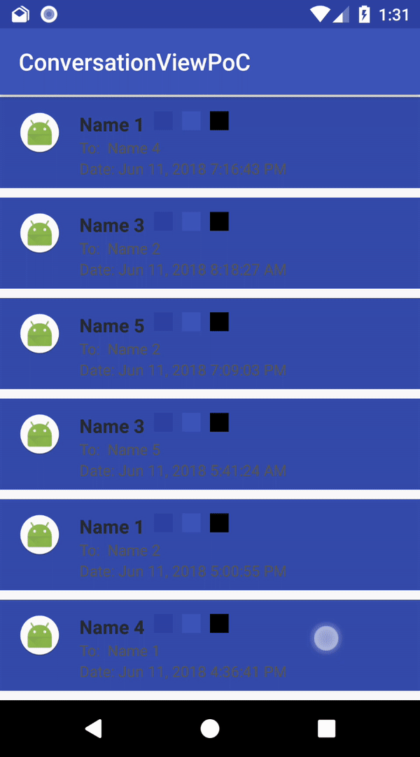 android Webview in recyclerview does not expand in place