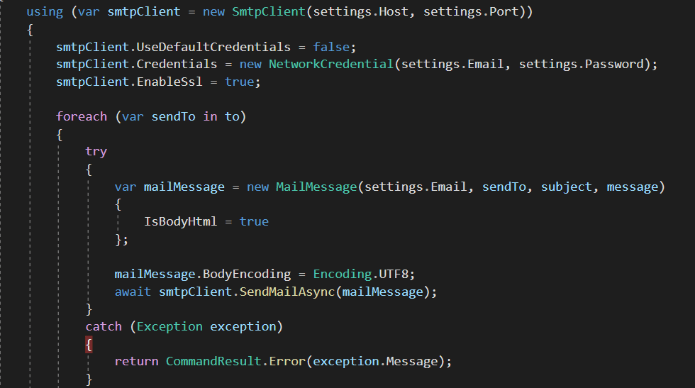 c Gmail SMTP clien fails on Azure Stack Overflow