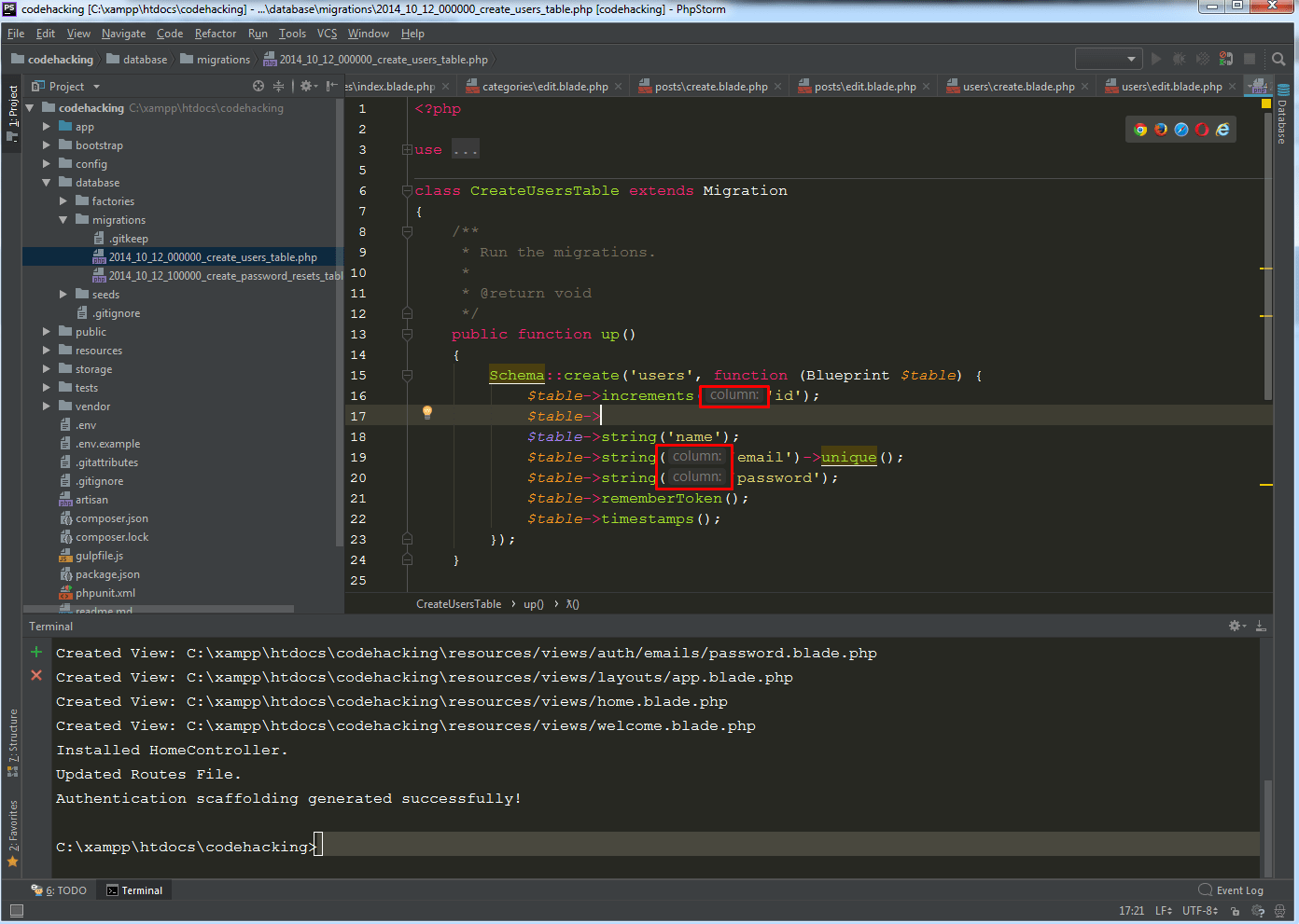 settings PhpStorm column option Stack Overflow