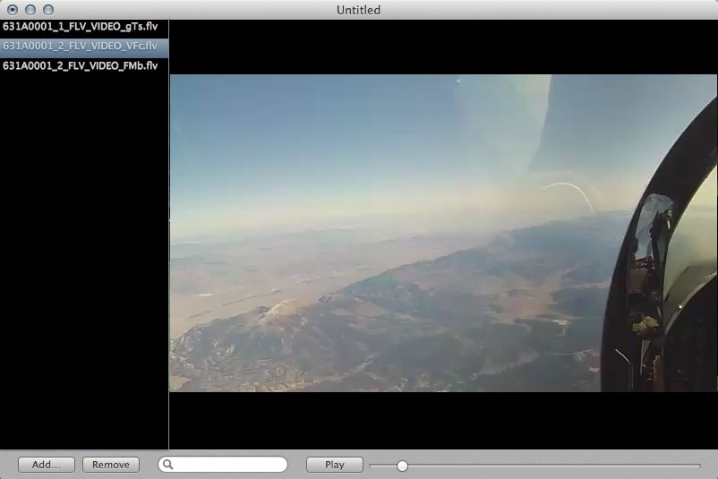 How to create a playlist in Quicktime Player for many files in separate