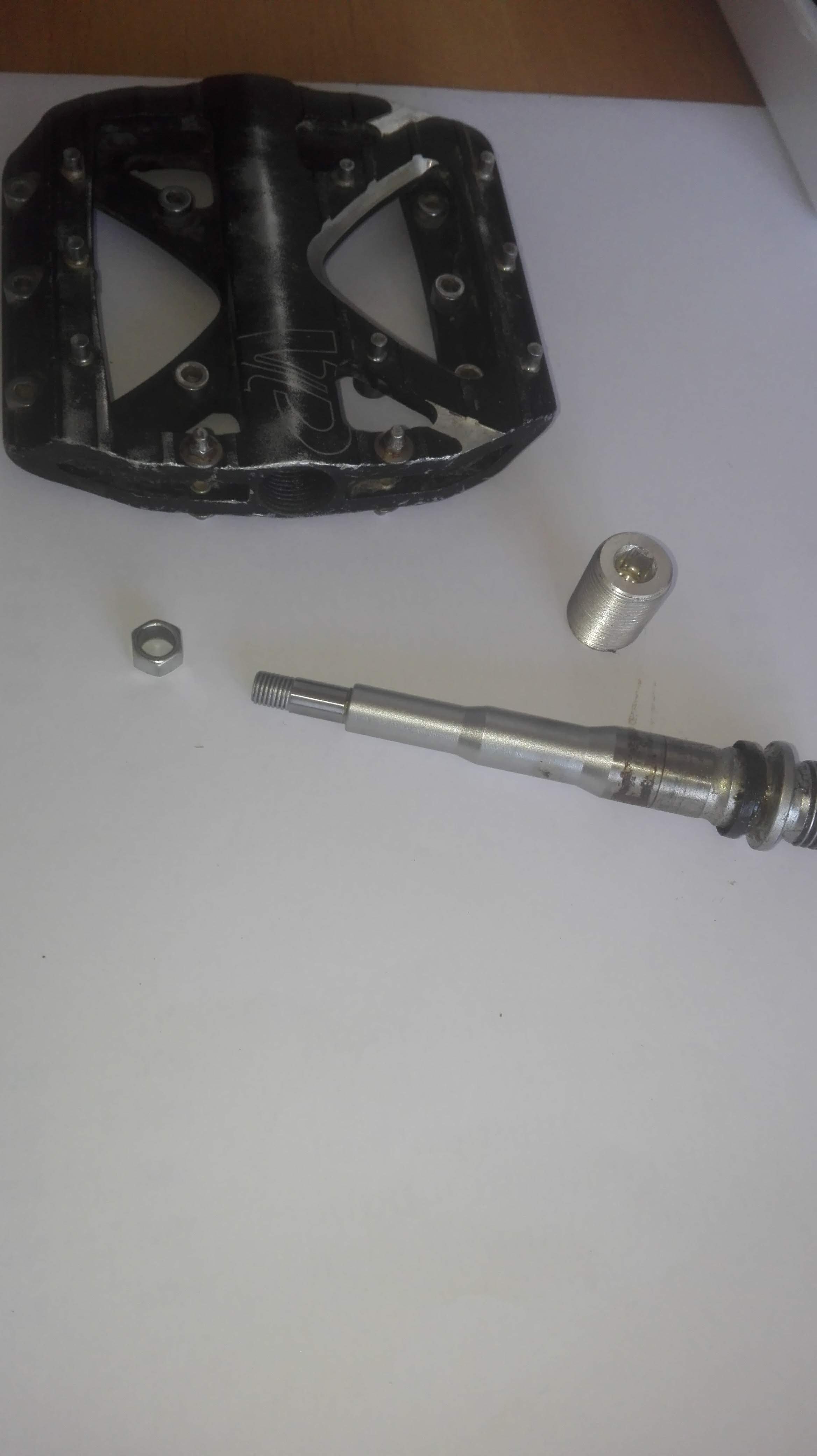 Searching for hex nut for spindle pedal Bicycles Stack Exchange