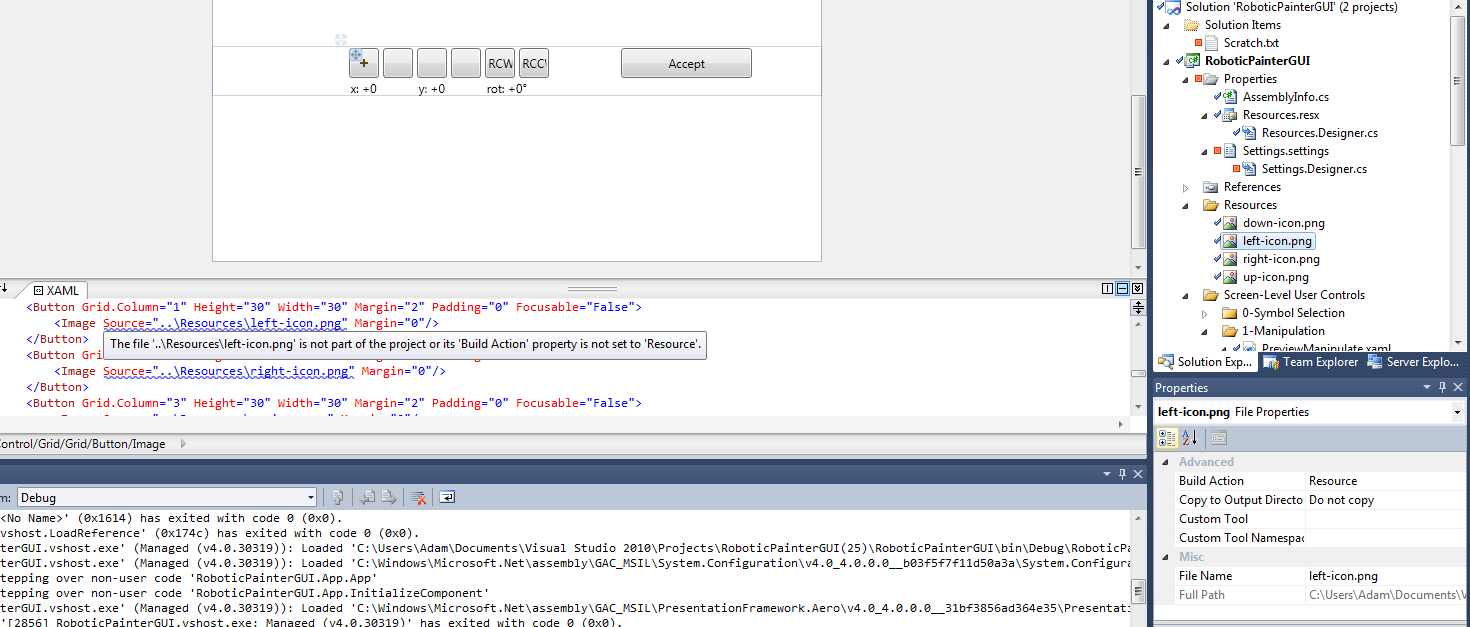 wpf Why can't visual studio find my image file? Stack Overflow