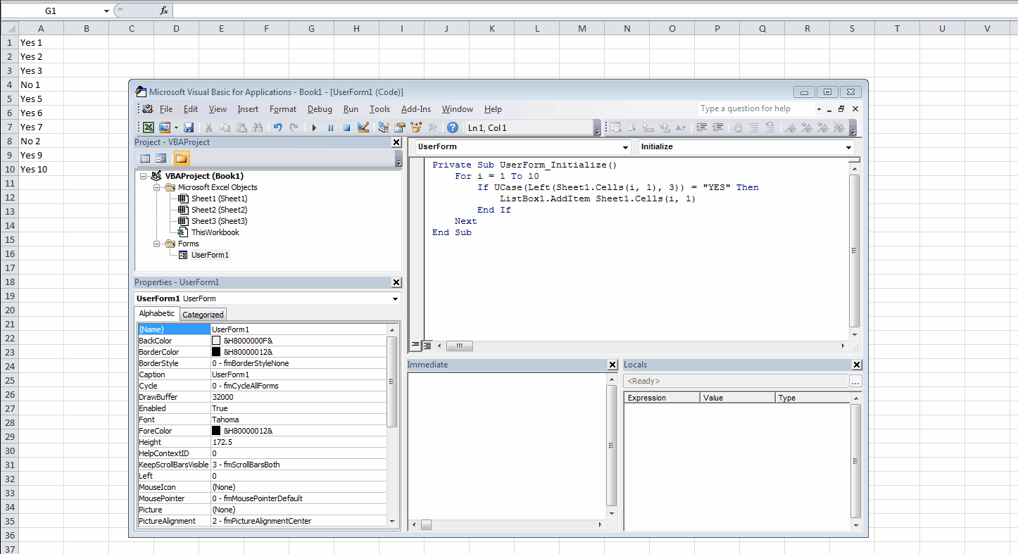 excel Populate ListBox Based on Cell Values Stack Overflow