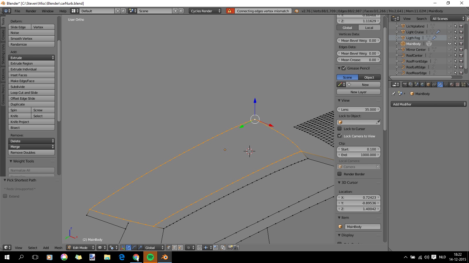 mesh Simple edge loop won't Grid Fill Blender Stack Exchange