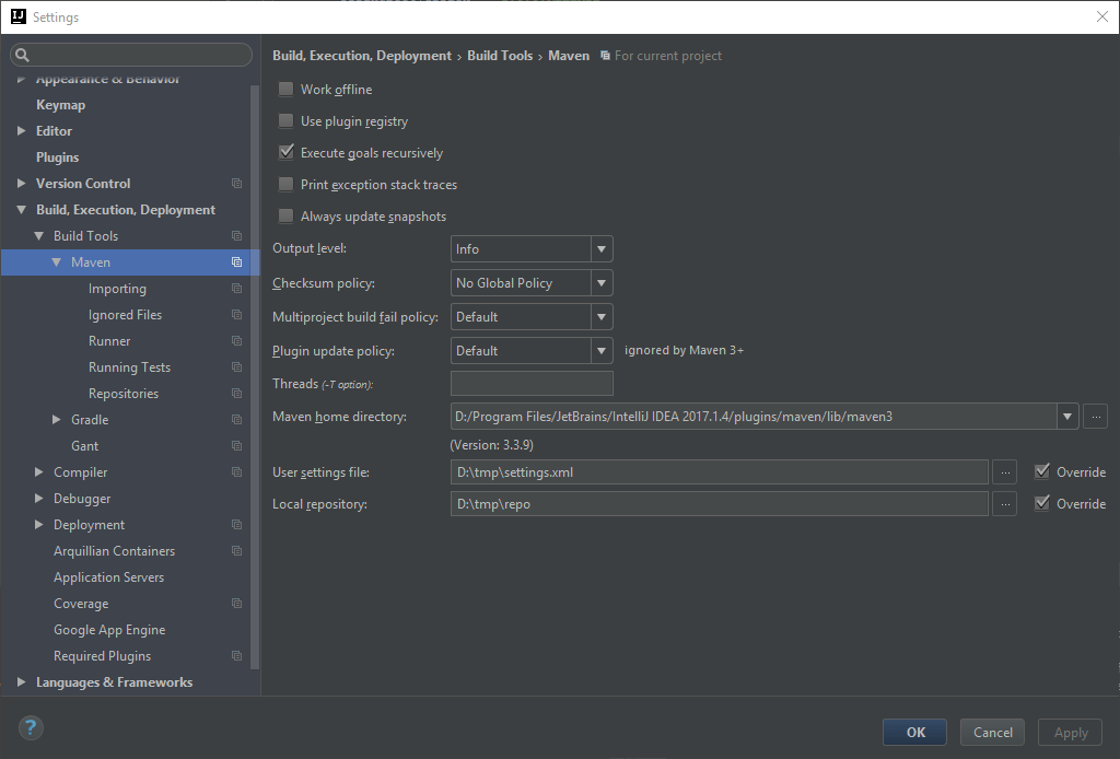 java Cannot update maven2 repository in IntelliJ low
