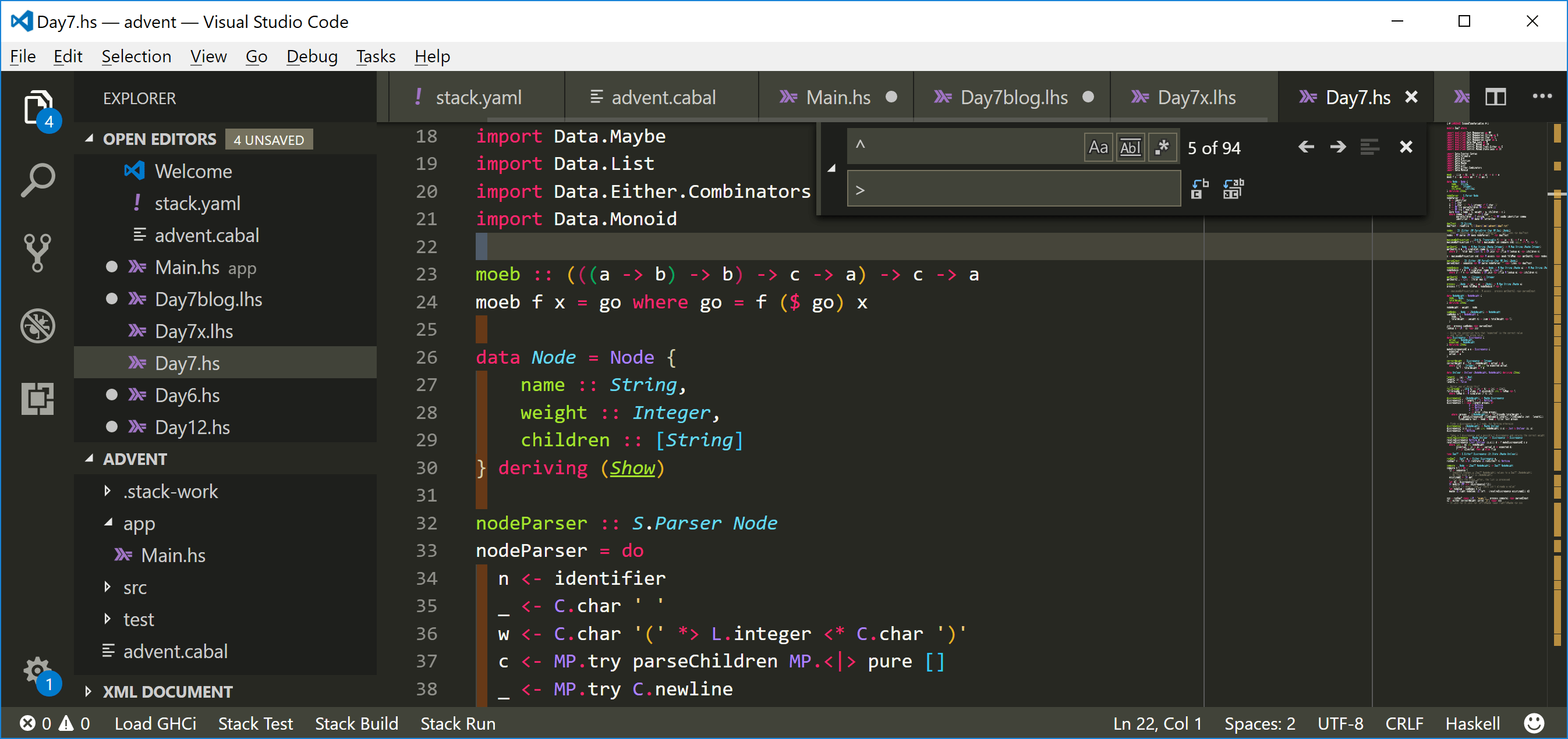 How to match the start of a line using a Visual Studio Code regex