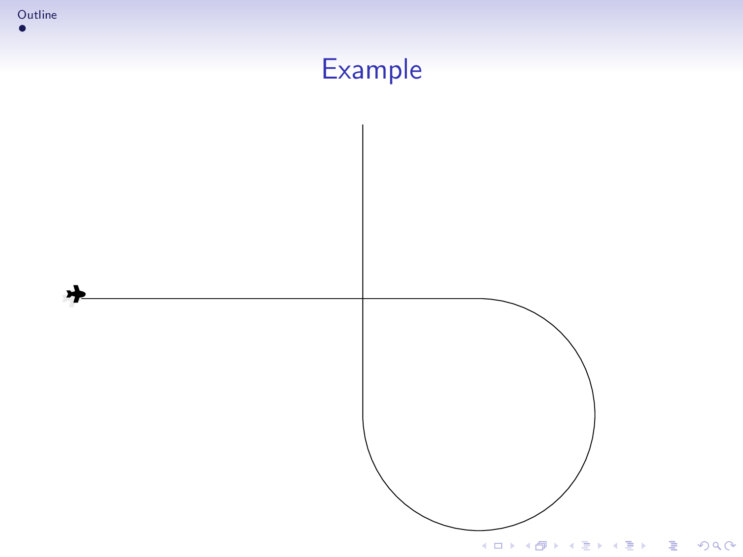 animations Animate an airplane in Beamer TeX LaTeX