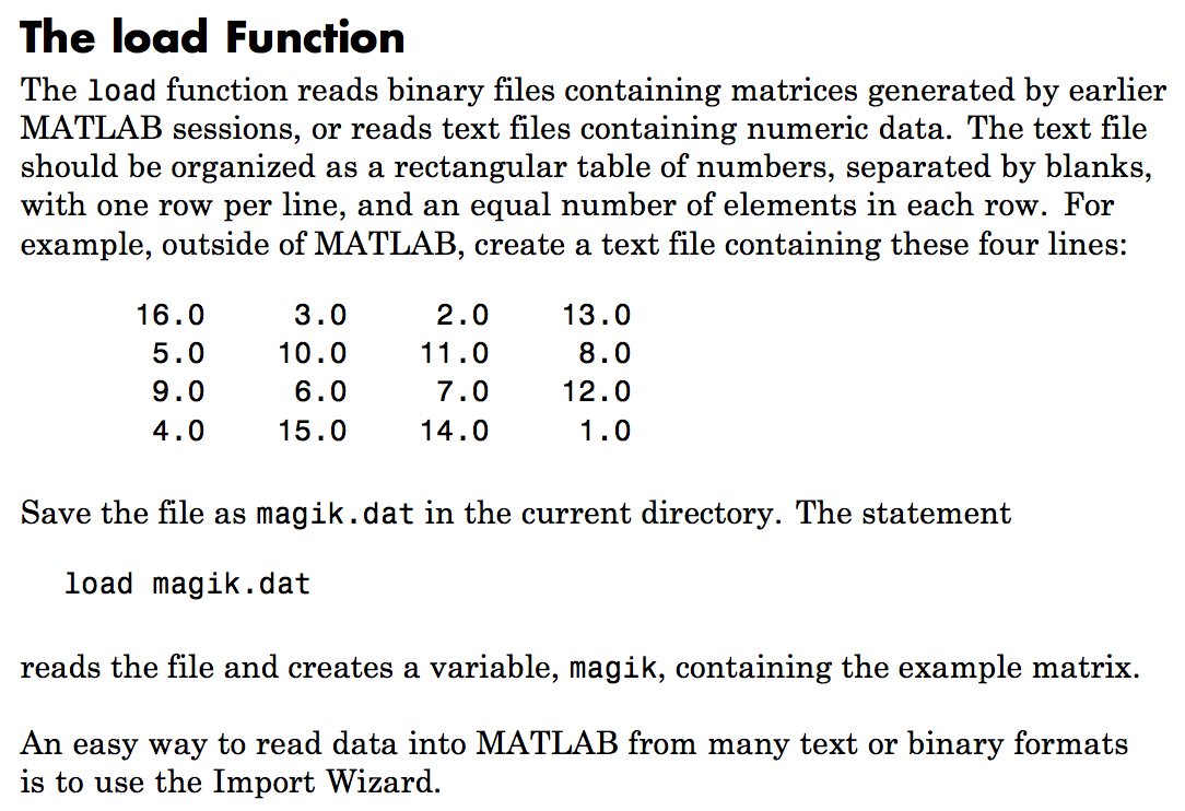 Unable to open .dat file created by textedit using Matlab? Stack Overflow