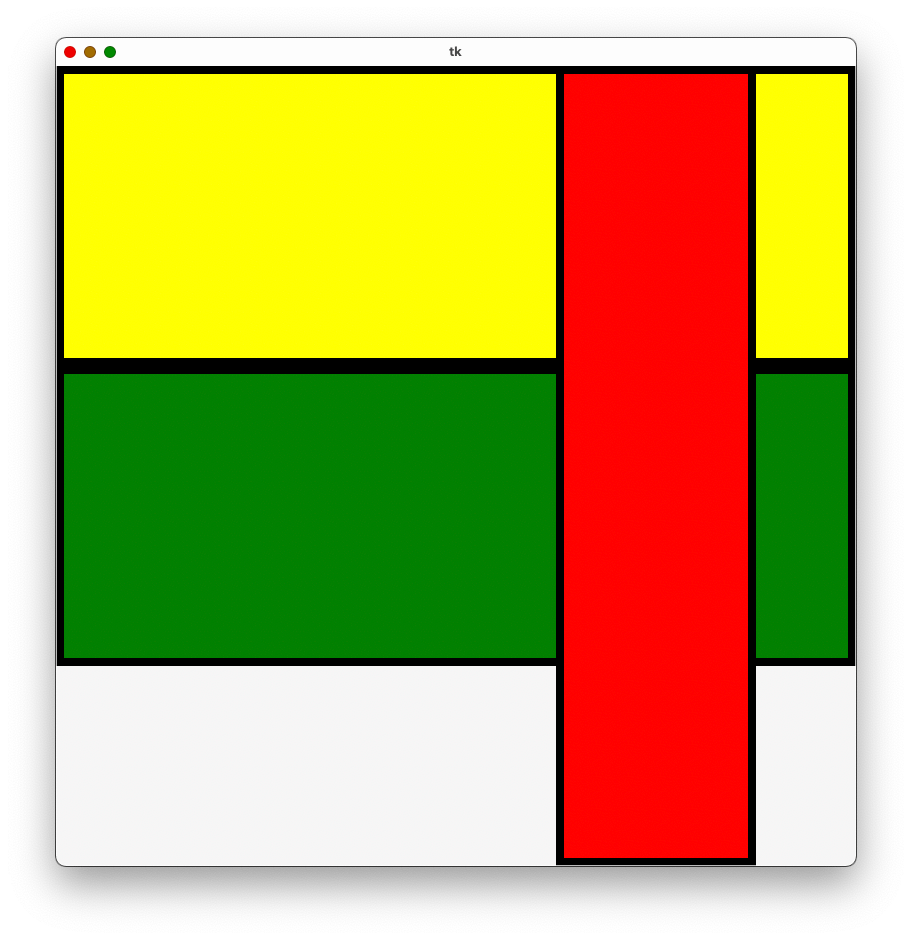 python Tkinter uneven frames overlapping Stack Overflow