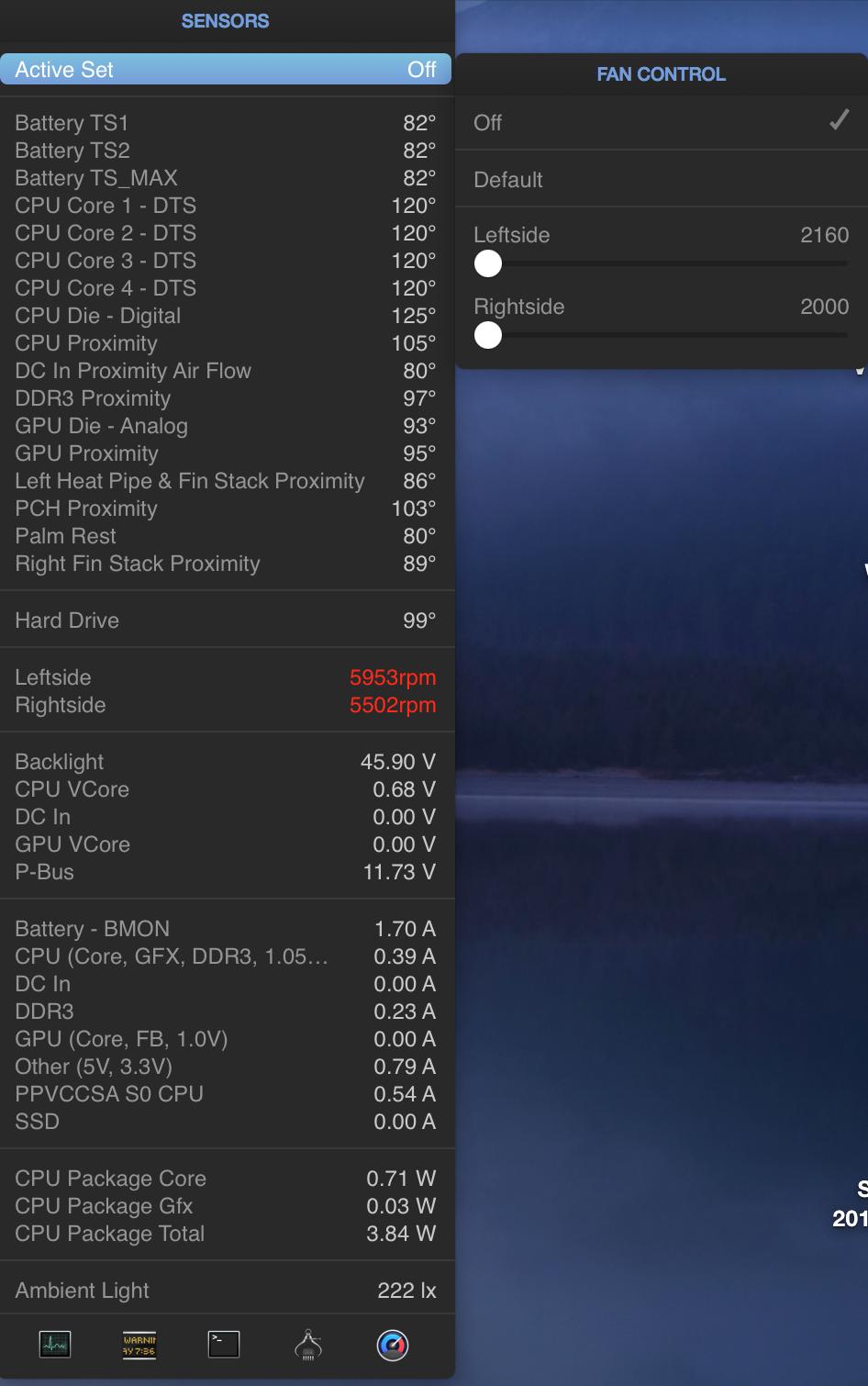 temperature MacBook Pro Fan Always Onish Ask Different