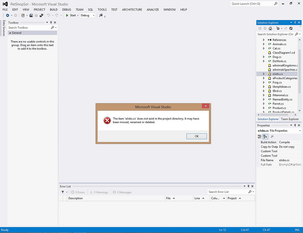 c I can't see the folders I created in my project Stack Overflow