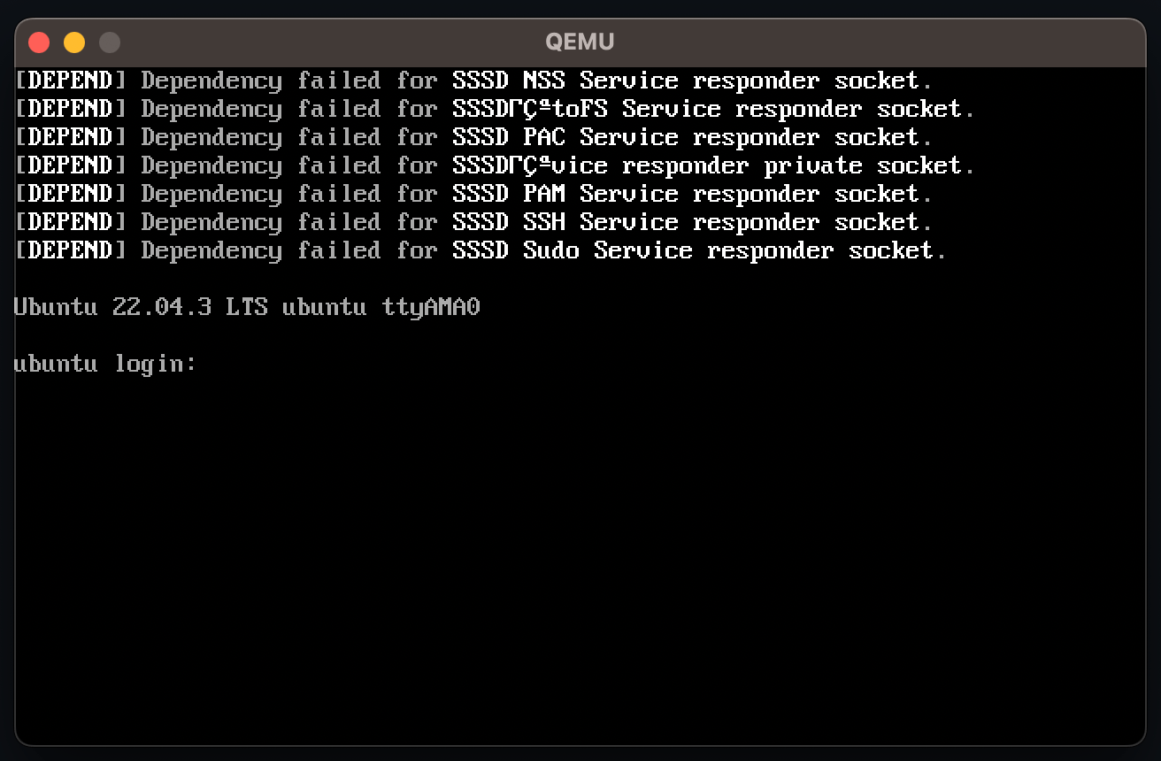 linux Problems with booting Ubuntu live CD in serial console in QEMU Super User