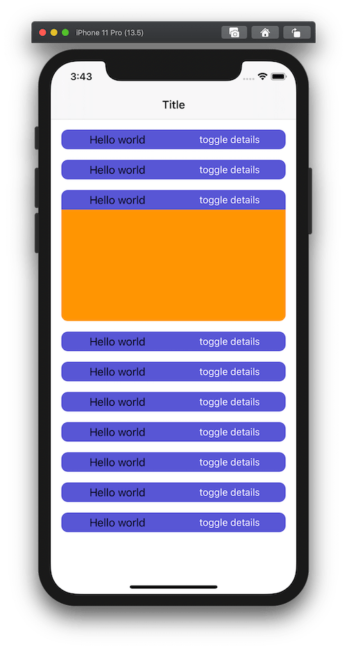 ios UICollectionViewCell animate cell height change when its