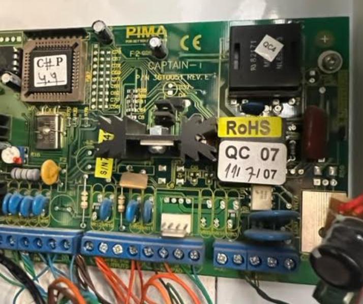 pcb PIMA alarm system discharging but not recharging backup battery