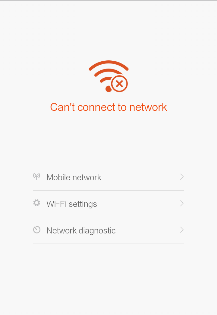 android layout Efiicient way to show 'Cant access network' View with